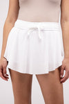 Explore More Collection - Ruffle Hem Tennis Skirt with Hidden Inner Pockets