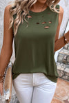 Explore More Collection - Cutout Round Neck Tank