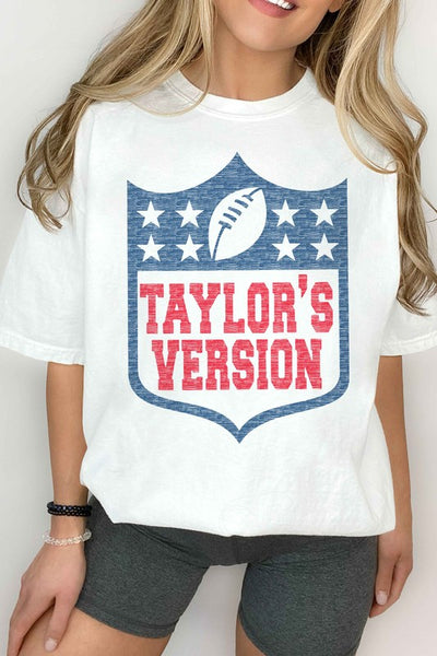 Explore More Collection - TAYLORS VERSION FOOTBALL GRAPHIC TEE