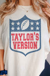 Explore More Collection - TAYLORS VERSION FOOTBALL GRAPHIC TEE