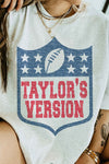 Explore More Collection - TAYLORS VERSION FOOTBALL GRAPHIC TEE