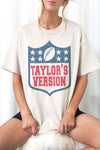 Explore More Collection - TAYLORS VERSION FOOTBALL GRAPHIC TEE