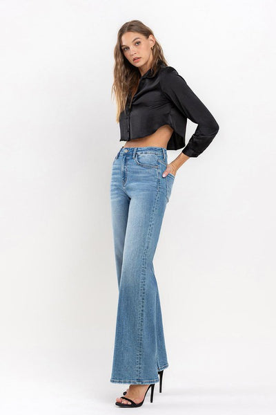 Explore More Collection - High Rise Wide Leg Jeans