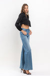 Explore More Collection - High Rise Wide Leg Jeans