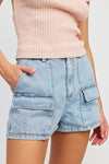 Explore More Collection - DENIM CARGO SHORTS