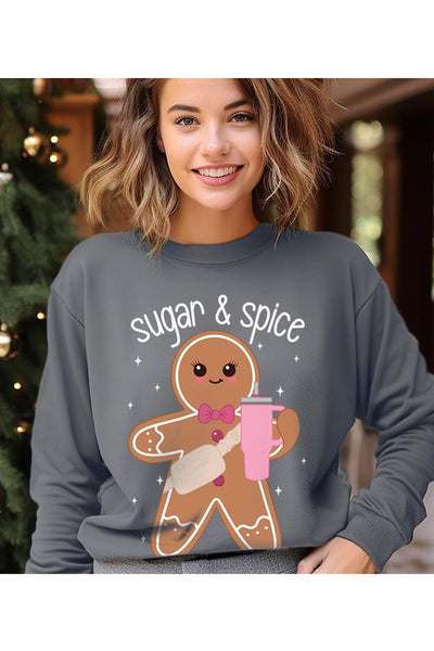 Explore More Collection - Sugar and Spice Gingerbread Sweatshirt