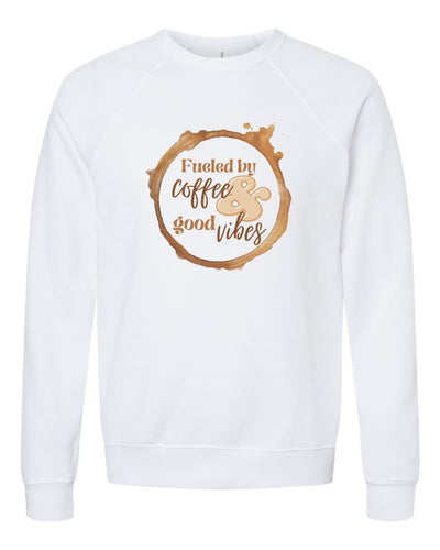 Explore More Collection - Coffee and Good Vibes Bella Graphic Sweatshirt