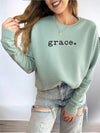 Explore More Collection - Grace heart Bella Canvas Premium Sweatshirt