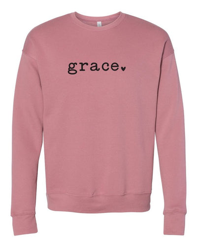 Explore More Collection - Grace heart Bella Canvas Premium Sweatshirt