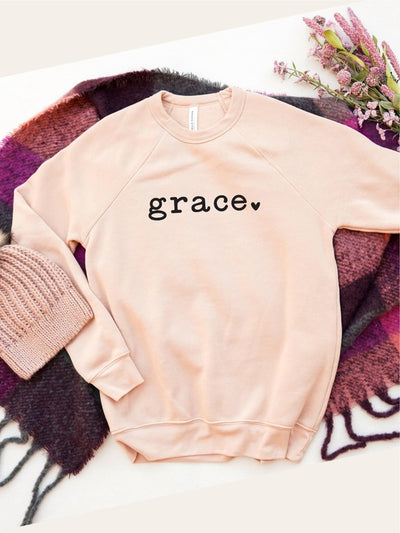 Explore More Collection - Grace heart Bella Canvas Premium Sweatshirt