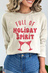 Explore More Collection - HOLIDAY SPIRITS CHRISTMAS GRAPHIC SWEATSHIRT