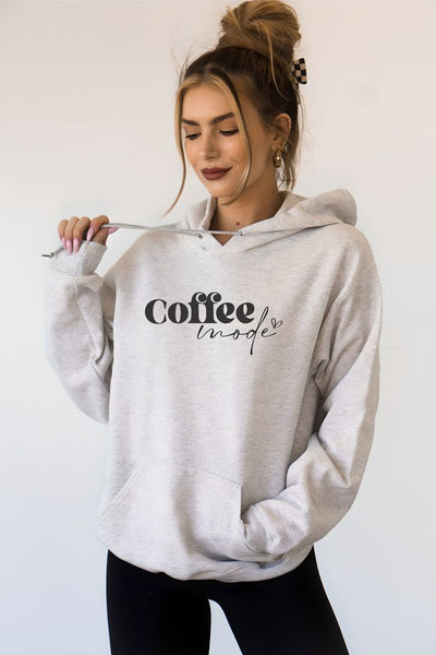 Explore More Collection - Coffee Mode Graphic Hoodie