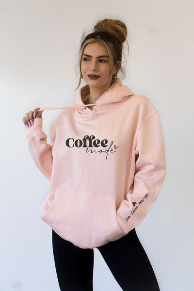 Explore More Collection - Coffee Mode Graphic Hoodie