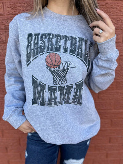 Explore More Collection - Vintage Basketball Mama Sweatshirt