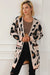 Explore More Collection - Leopard Open Front Long Sleeve Cardigan