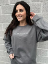 Explore More Collection - God Is Good Embroidered Sweatshirt