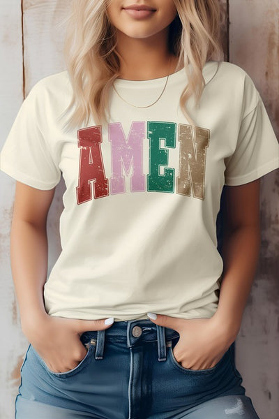 Explore More Collection - Amen, Christian Quote Retro Graphic T-Shirt