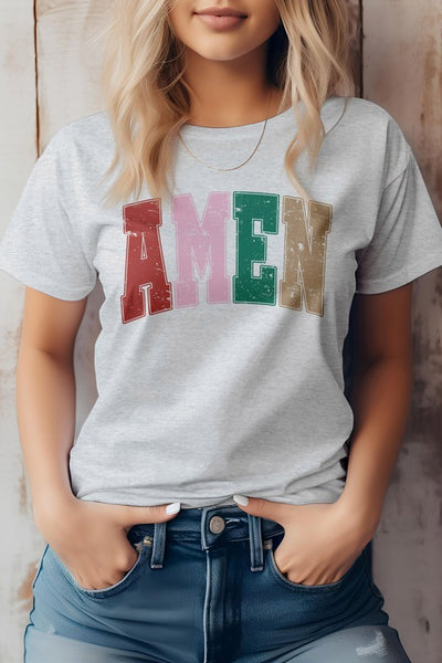 Explore More Collection - Amen, Christian Quote Retro Graphic T-Shirt