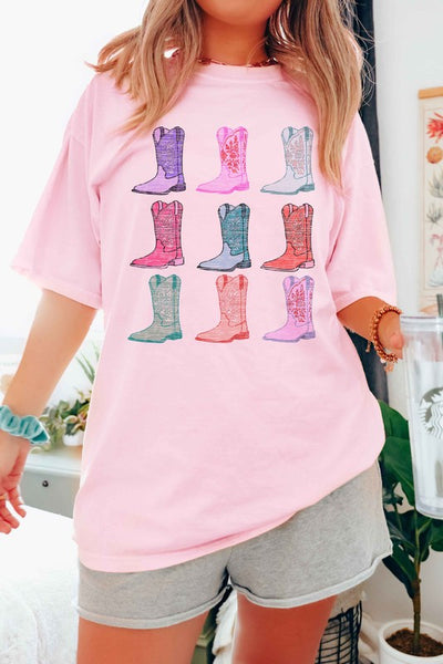 Explore More Collection - COWGIRL BOOTS WESTERN COUNTRY GRAPHIC TEE