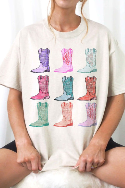 Explore More Collection - COWGIRL BOOTS WESTERN COUNTRY GRAPHIC TEE