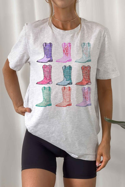 Explore More Collection - COWGIRL BOOTS WESTERN COUNTRY GRAPHIC TEE