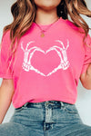 Explore More Collection - Skeleton Heart Valentine's Day Comfort Colors Tee