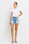 Explore More Collection - High Rise Criss Cross Shorts