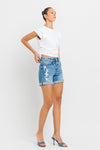 Explore More Collection - High Rise Double Cuff Shorts