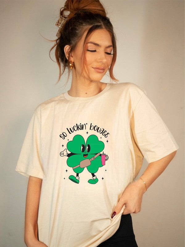Explore More Collection - So Luckin' Boujee St. Patrick's Day Graphic