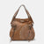 Explore More Collection - Nicole Lee USA Side Braided Tassel Inlaid Rhinestone Embroidery Hobo Bag