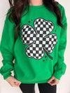 Explore More Collection - Checkered Clover Sweatshirt