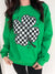 Explore More Collection - Checkered Clover Sweatshirt