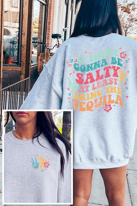 Explore More Collection - Tequila Front Back Graphic Fleece Sweatshirts