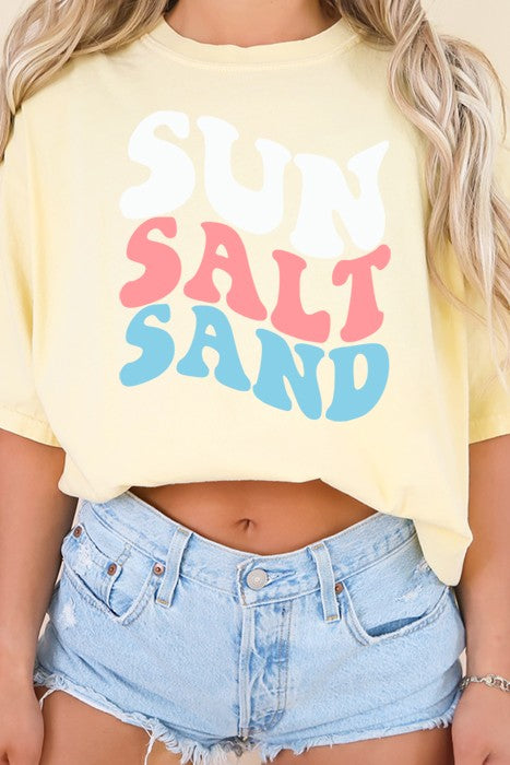 Explore More Collection - Sun Salt Sand Oversized Tee