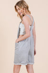 Explore More Collection - French Terry Short Overalls with Pockets