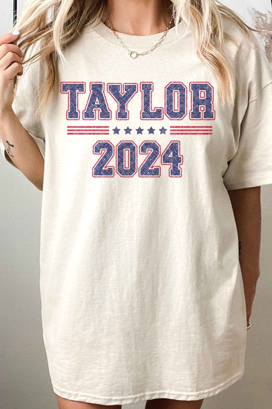 Explore More Collection - TAYLOR FOR PRESIDENT 2024 OVERSIZED TEE