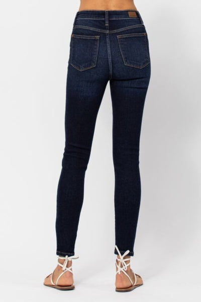 Explore More Collection - Judy Blue Full Size High Waist Handsand Skinny Jeans