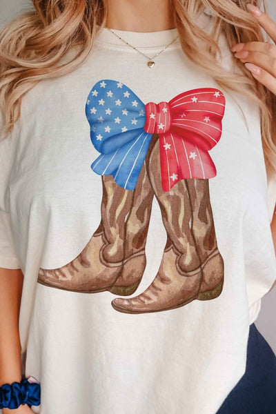 Explore More Collection - AMERICAN COWBOY BOOTS GRAPHIC TEE