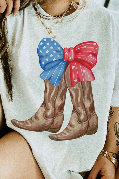 Explore More Collection - AMERICAN COWBOY BOOTS GRAPHIC TEE