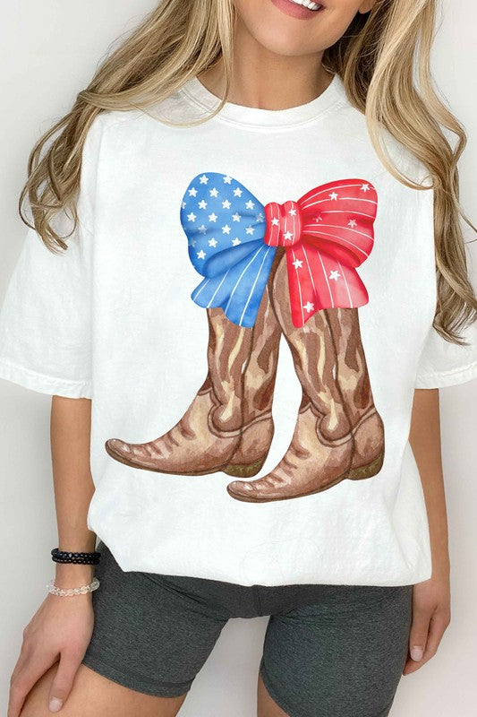 Explore More Collection - AMERICAN COWBOY BOOTS GRAPHIC TEE