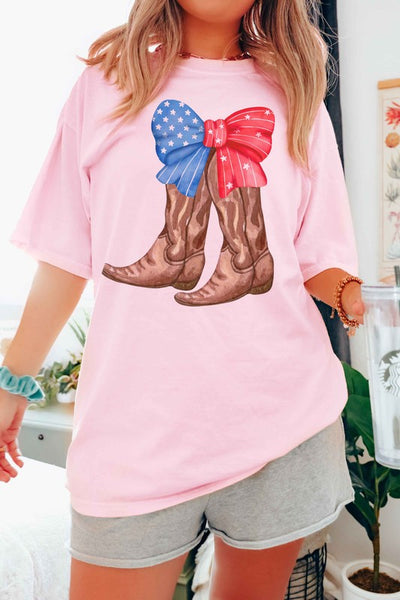 Explore More Collection - AMERICAN COWBOY BOOTS GRAPHIC TEE