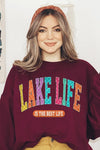 Explore More Collection - Lake Life Graphic Fleece Sweatshirts