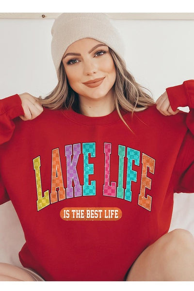 Explore More Collection - Lake Life Graphic Fleece Sweatshirts