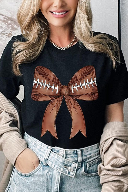 Explore More Collection - Coquette Football Bow Graphic T Shirts