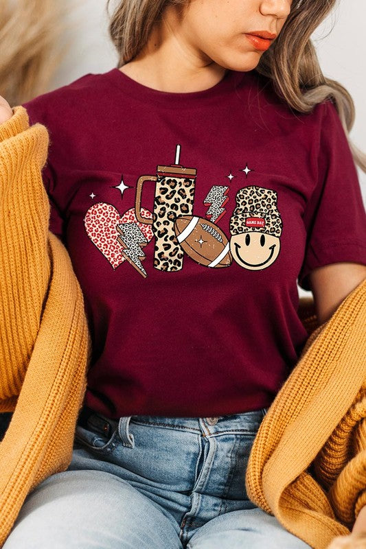 Explore More Collection - Boujee Cute Football Graphic Tee