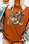 Explore More Collection - Howdy Pumpkin Western Fall Graphic Tee