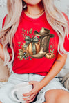 Explore More Collection - Howdy Pumpkin Western Fall Graphic Tee