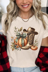 Explore More Collection - Howdy Pumpkin Western Fall Graphic Tee