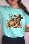 Explore More Collection - Howdy Pumpkin Western Fall Graphic Tee