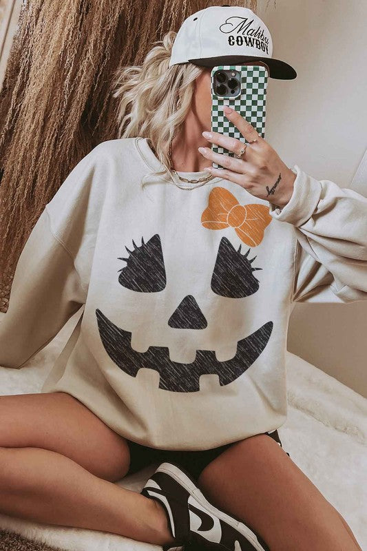 Explore More Collection - HALLOWEEN CUTE JACK OVERSIZED SWEATSHIRT